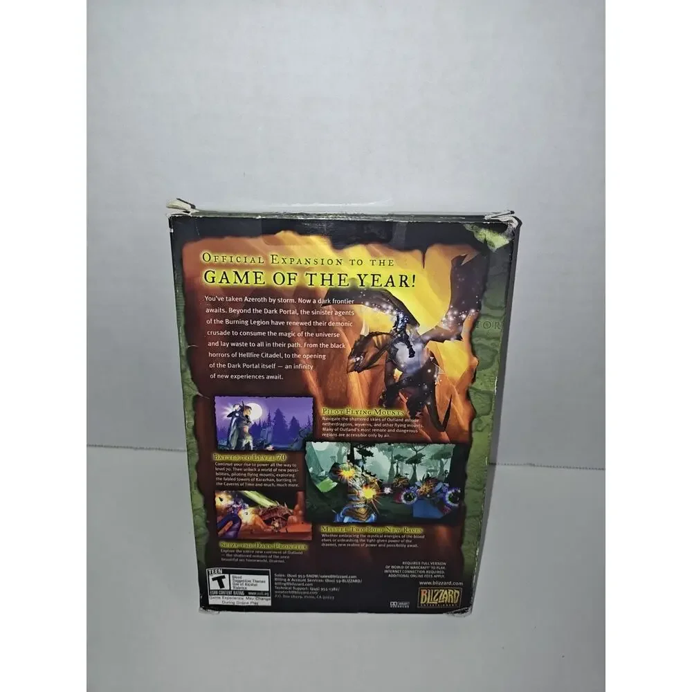 Blizzard World Of Warcraft The Burning Crusade Expansion Set PC Gaming Game
